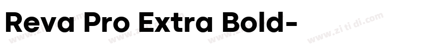 Reva Pro Extra Bold字体转换